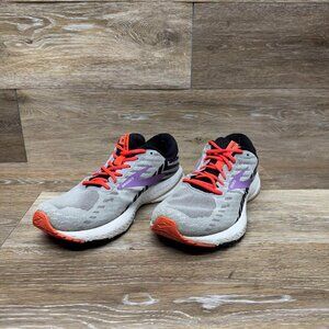 Brooks Launch 6 Gray/Black/Purple Athletic Shoes Women's Size 8